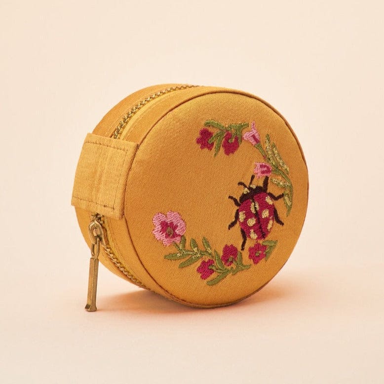 Powder jewelry box Jewelry Box - Ladybird in Mustard