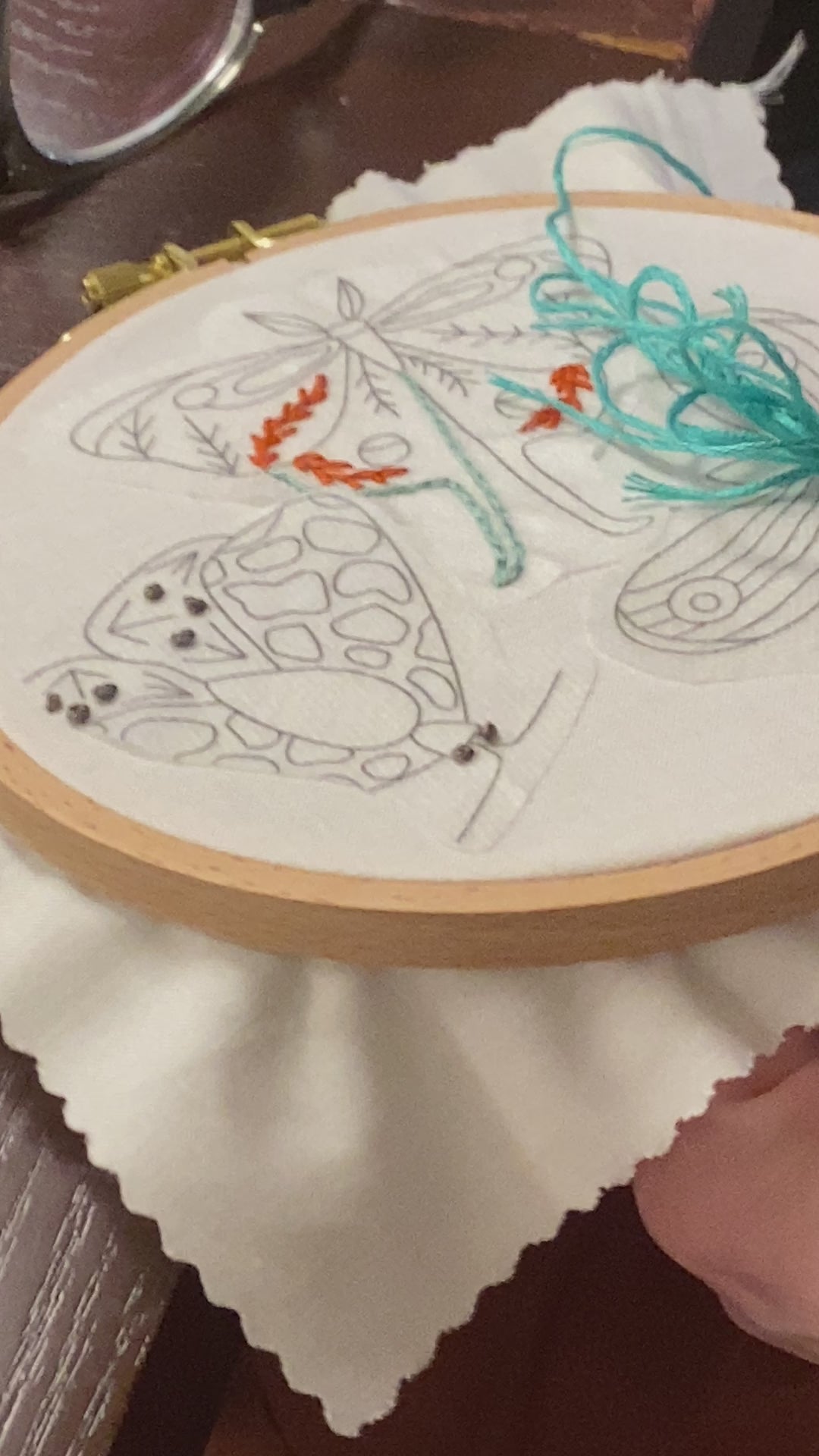 Fluffy Moth Embroidery Workshop - Wednesday, 9/25/24