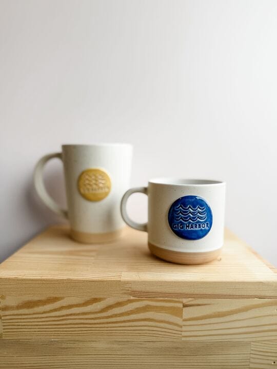 Prodigal Pottery Home Cabin Style Gig Harbor Mug - Blue Sapphire