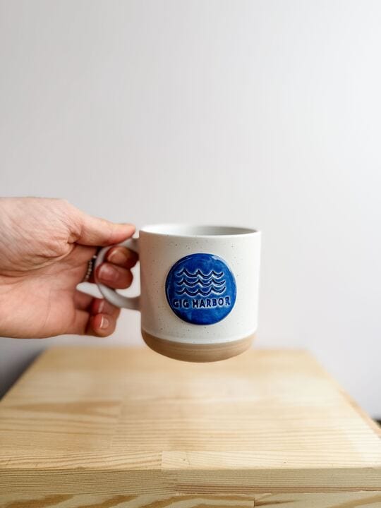 Prodigal Pottery Home Cabin Style Gig Harbor Mug - Blue Sapphire