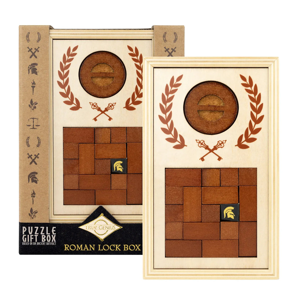 Project Genius Card Games Roman Lock Box - Secret Gift Box Puzzle | Project Genius