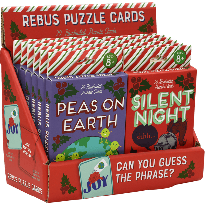 Project Genius Game 12-Piece Holdiay Rebus Card | Holly Jolly