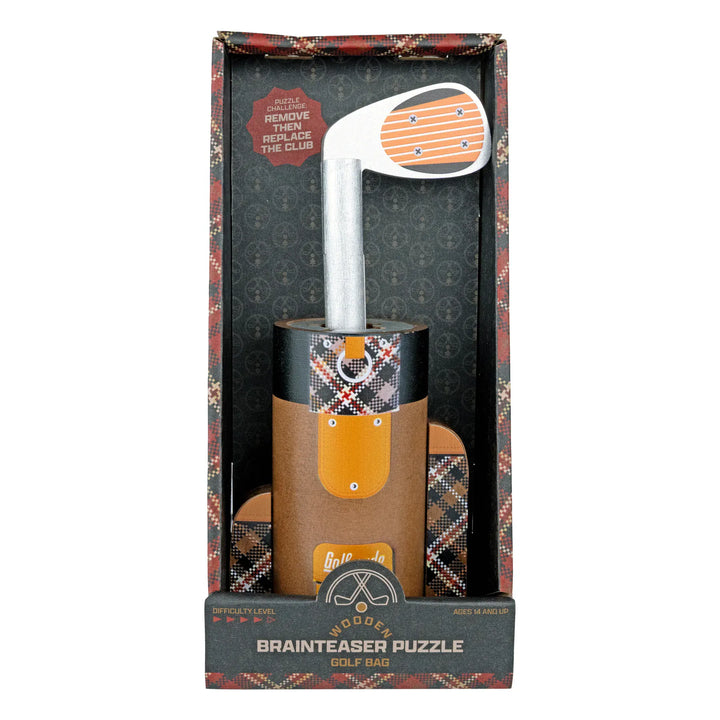 Project Genius Gifts Heritage Wooden Golf Bag Puzzle | Project Genius