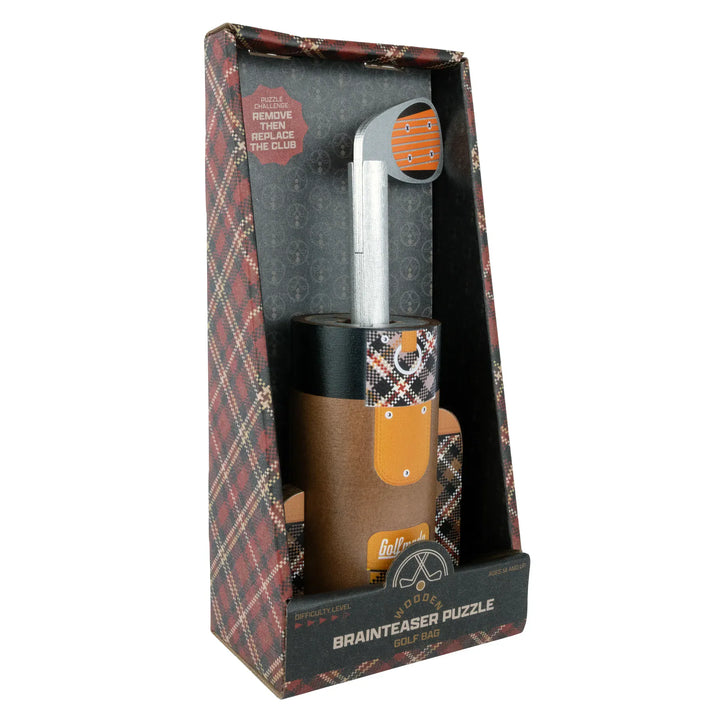 Project Genius Gifts Heritage Wooden Golf Bag Puzzle | Project Genius