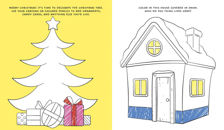 Quarto Activity Book Christmas Draw, Color, and Play