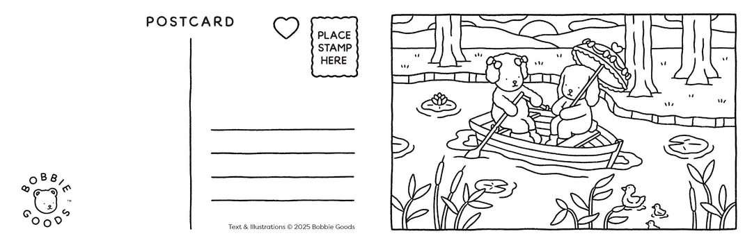 Quarto Gifts Bobbie Goods Postcard Coloring Book