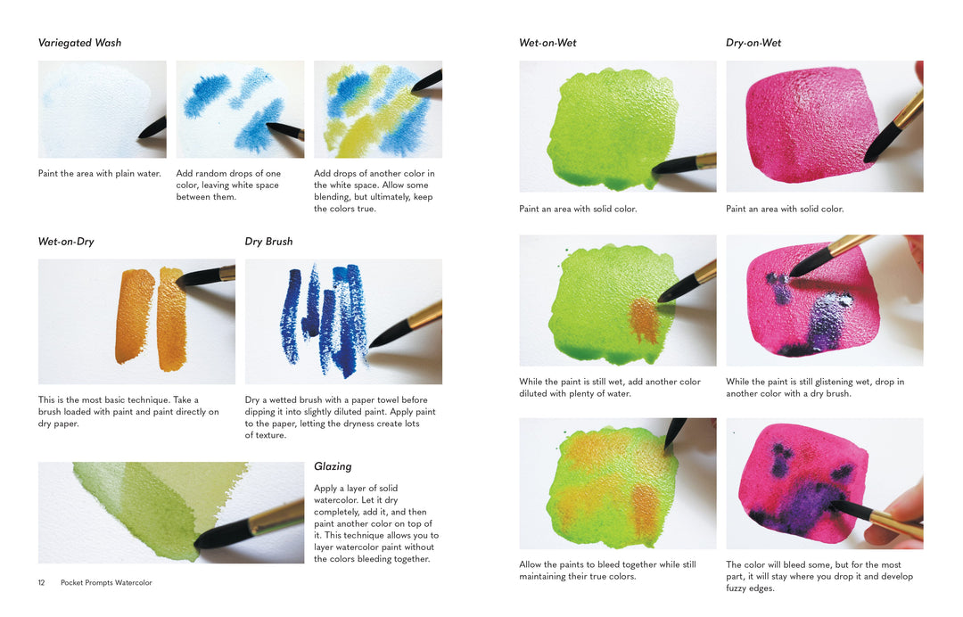 Quarto Gifts Pocket Prompts Watercolor Pocket Prompts Watercolor