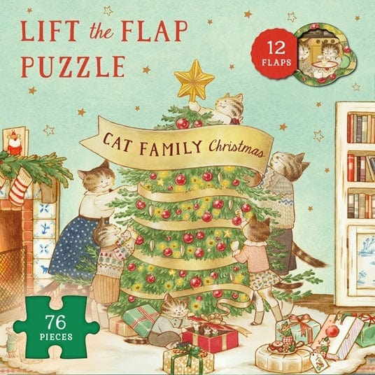 Quarto Puzzle Cat Family Christmas Lift-the-Flap Puzzle