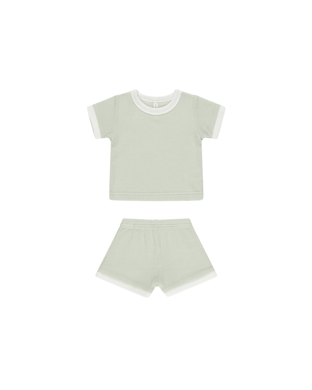 Quincy Mae 2-Piece Clothing Set Waffle Shortie Set - Mint