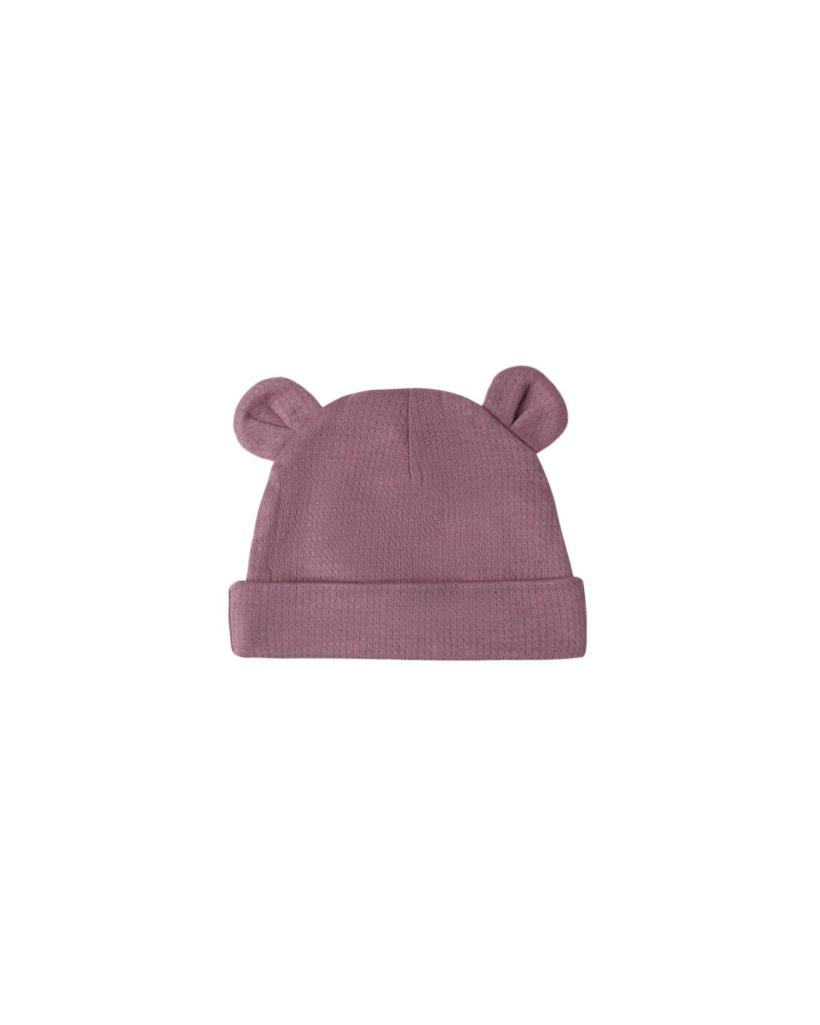 Quincy Mae Baby Baby Bear Beanie - Mulberry