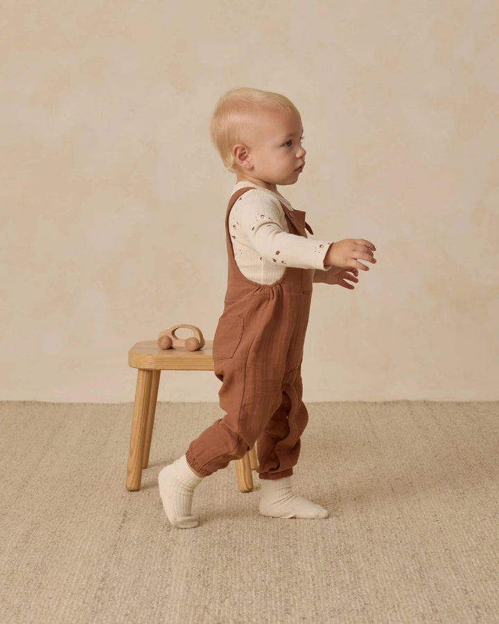 Quincy Mae Baby Baby Overall - Cedar
