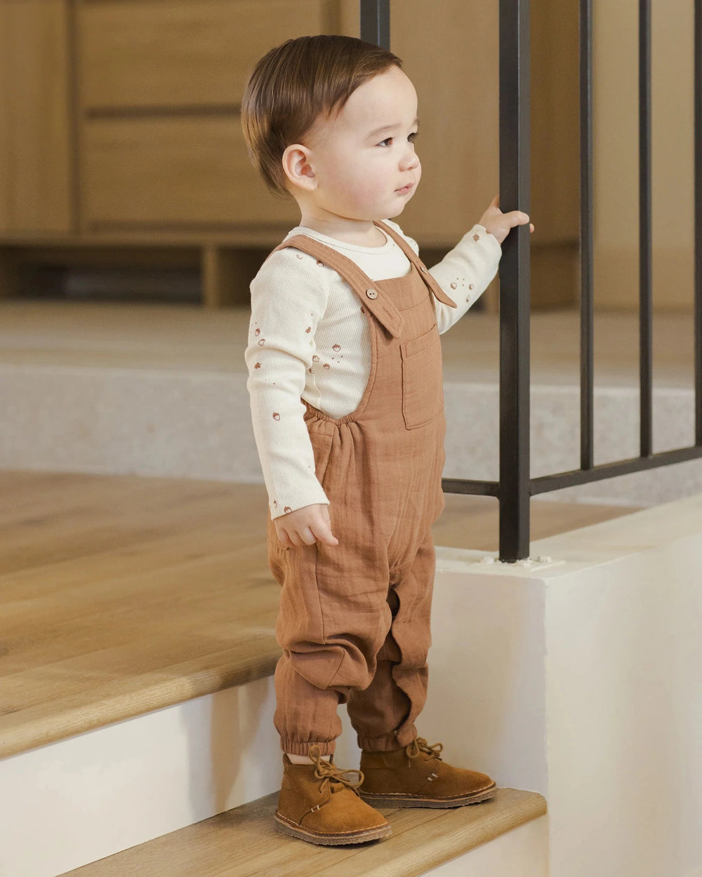 Quincy Mae Baby Baby Overall - Cedar