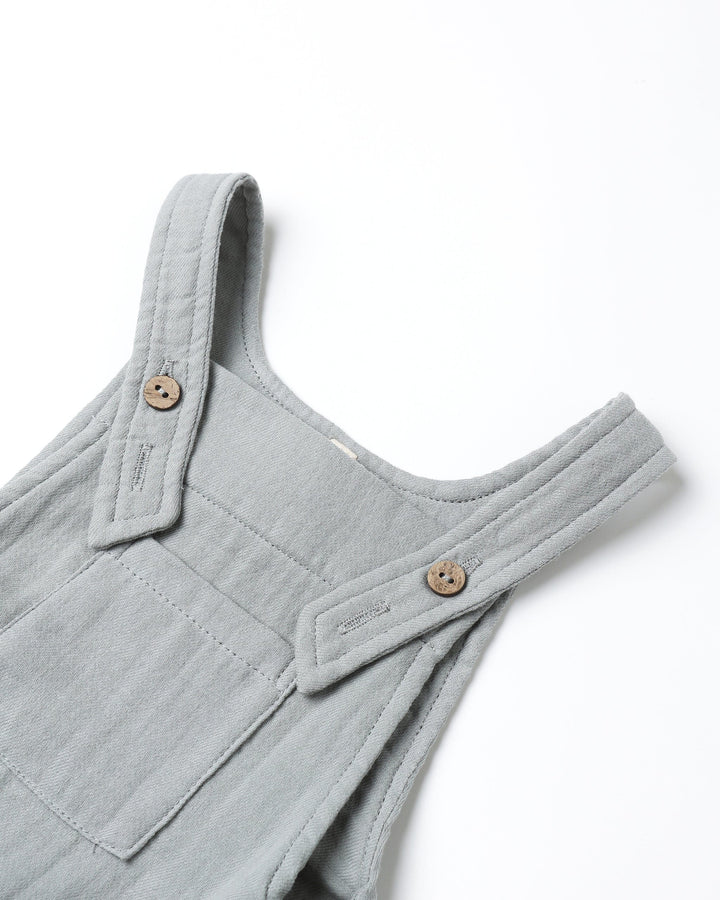 Quincy Mae Baby Baby Overall - Steel Blue