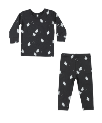 Quincy Mae Baby Bamboo Pajama Set - Ghosts