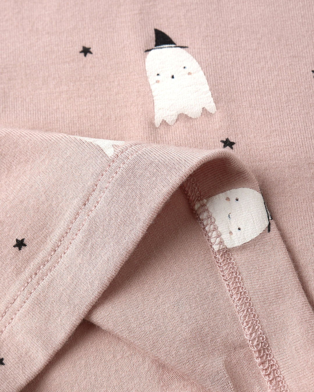 Quincy Mae Baby Bamboo Pajama Set - Pink Ghosts