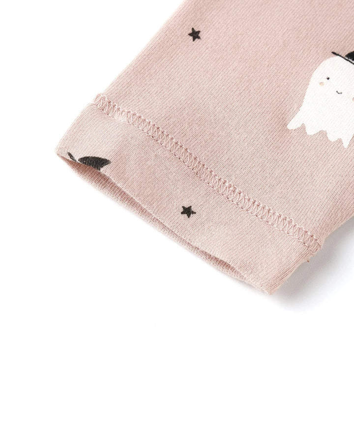 Quincy Mae Baby Bamboo Pajama Set - Pink Ghosts