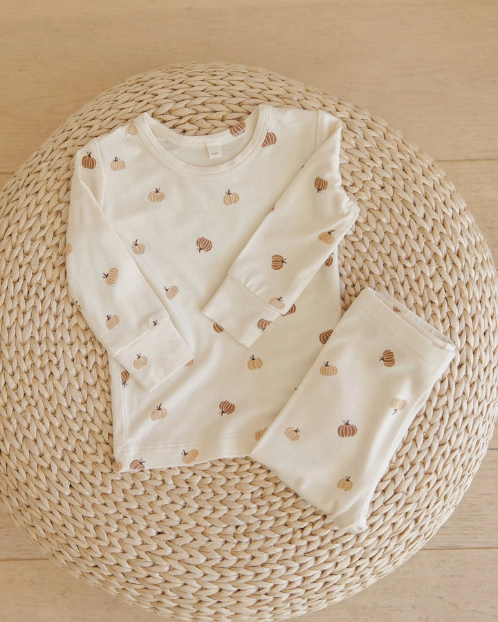 Quincy Mae Baby Bamboo Pajama Set - Pumpkins