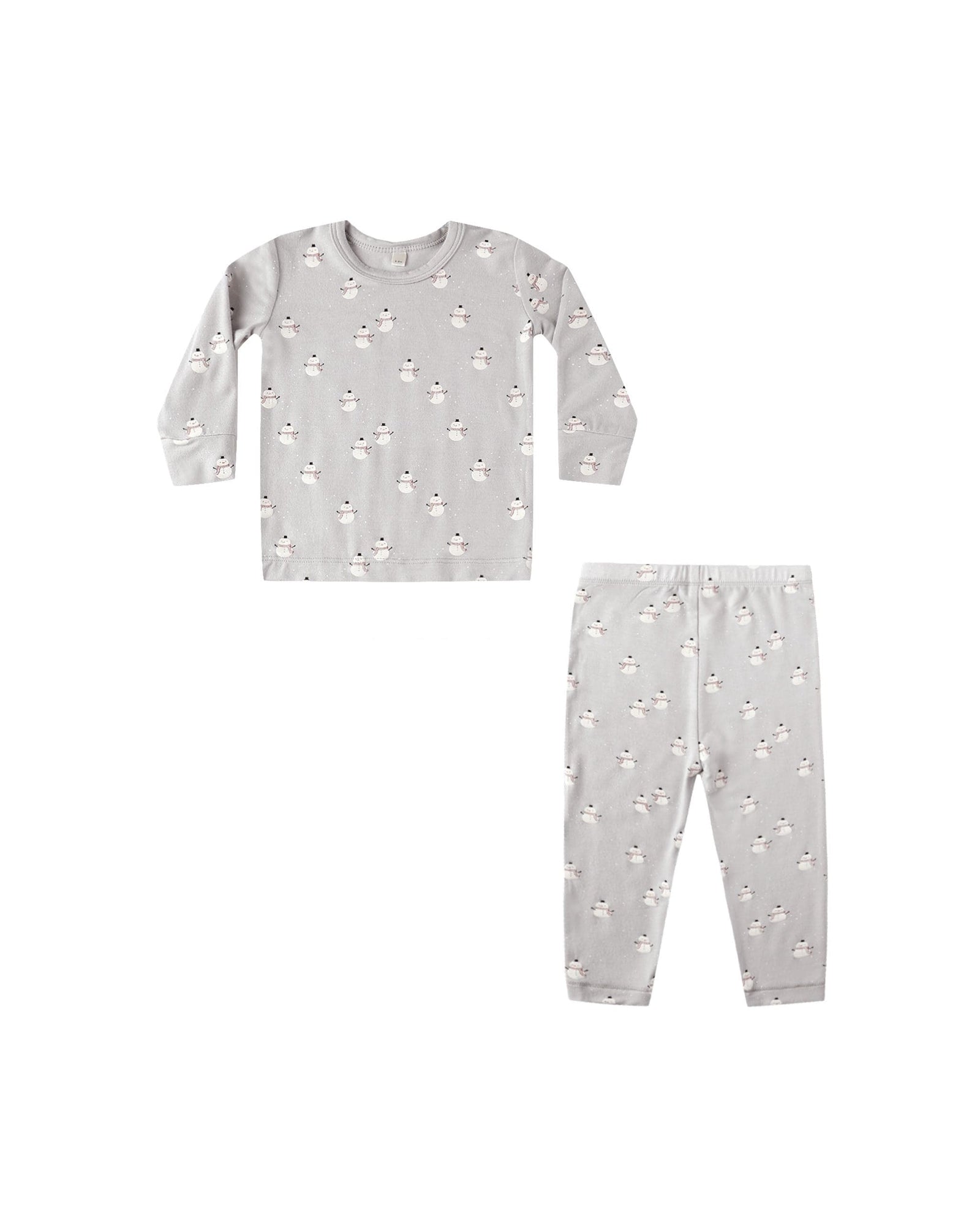 Quincy Mae Baby Bamboo Pajama Set - Snowmen