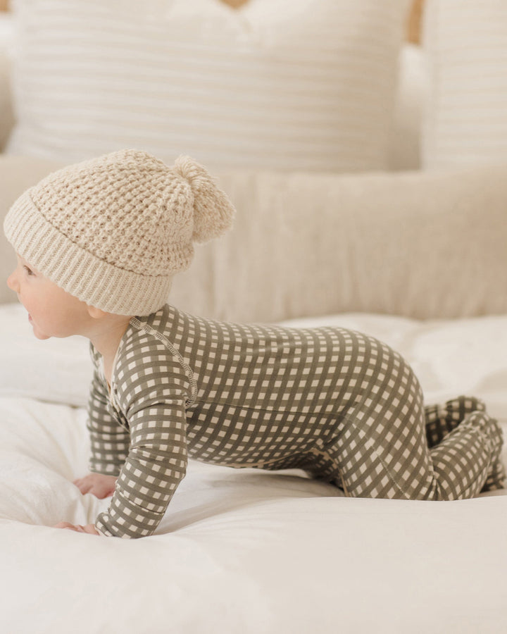 Quincy Mae Baby Beanie - Natural