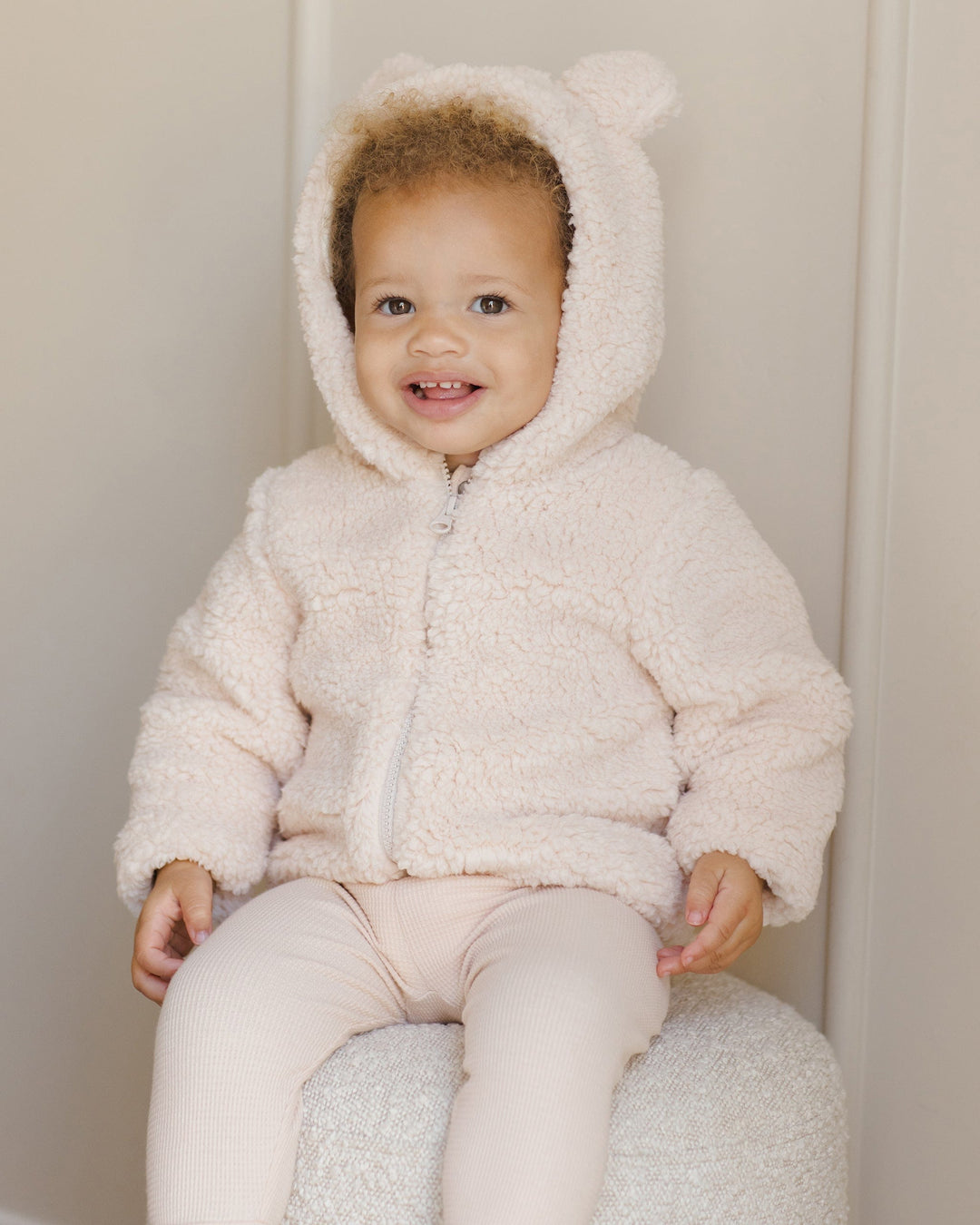 Quincy Mae Baby Bear Jacket - Antique