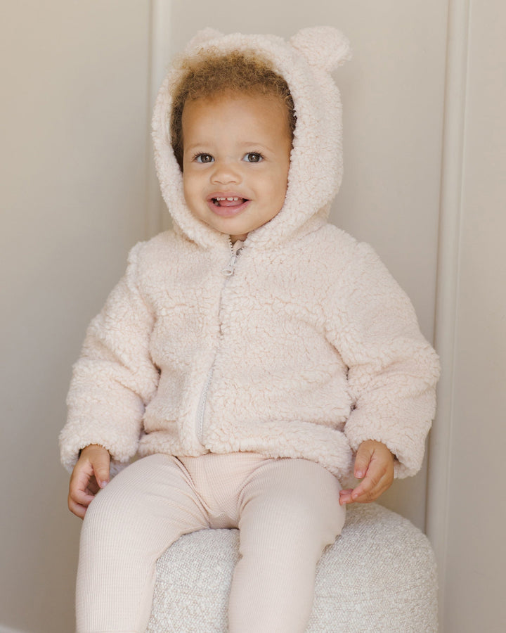 Quincy Mae Baby Bear Jacket - Antique