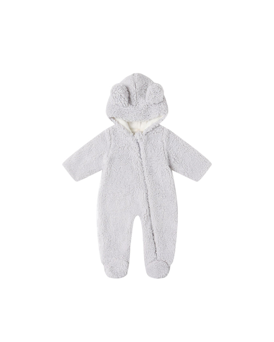 Quincy Mae Baby Bear Jumpsuit - Frost