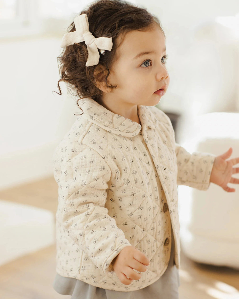 Quincy Mae Baby Bow W. Clip, Set Of 3 - Natural, Fern, Rose