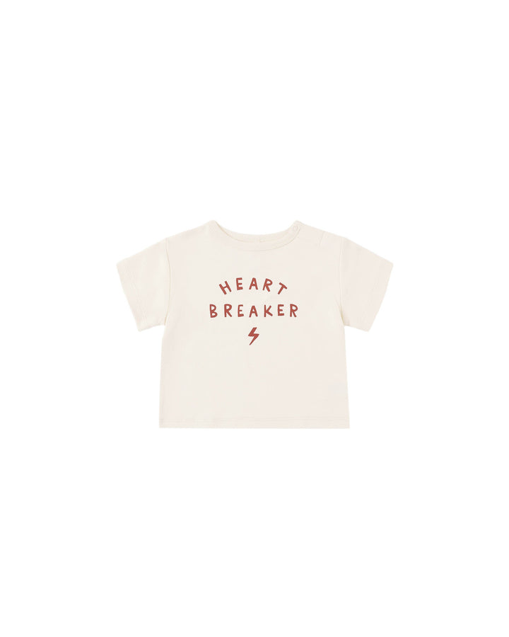 Quincy Mae Baby Boxy Tee | Heartbreaker