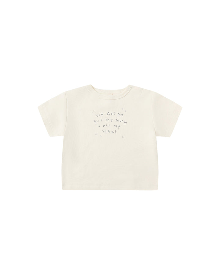Quincy Mae Baby Boxy Tee - Sun, Moon & Stars