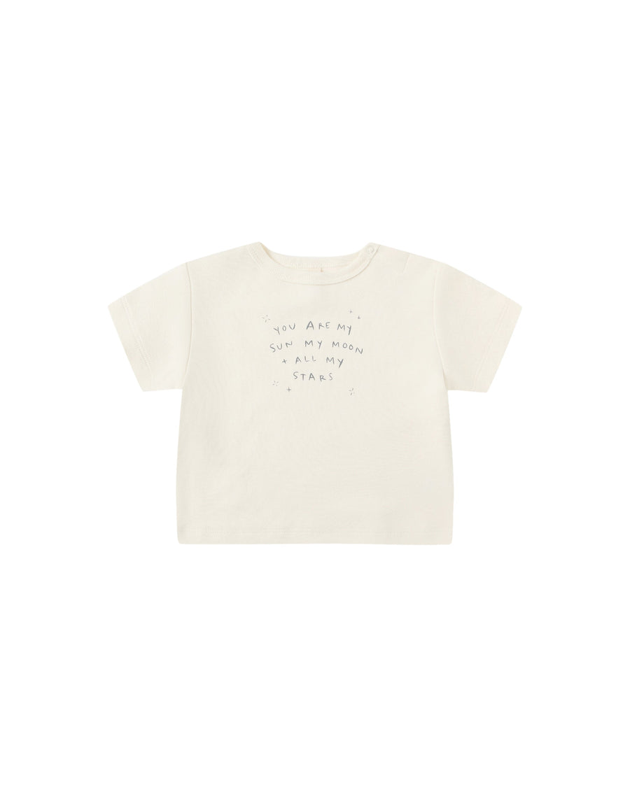 Quincy Mae Baby Boxy Tee - Sun, Moon & Stars