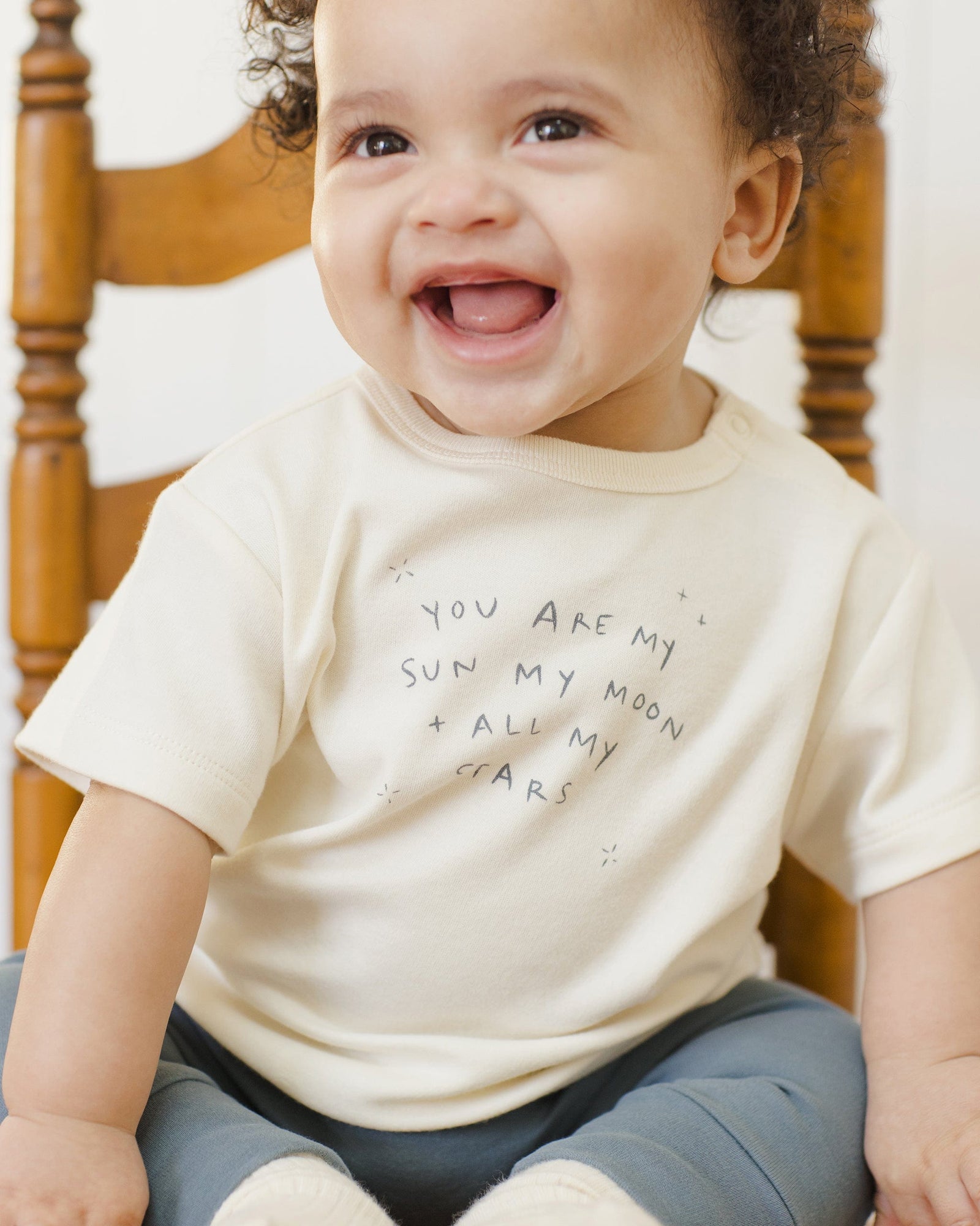 Quincy Mae Baby Boxy Tee - Sun, Moon & Stars
