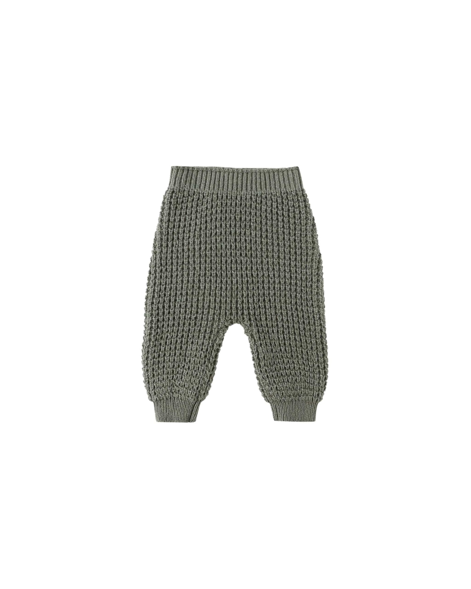 Quincy Mae Baby Chunky Knit Pant - Forest