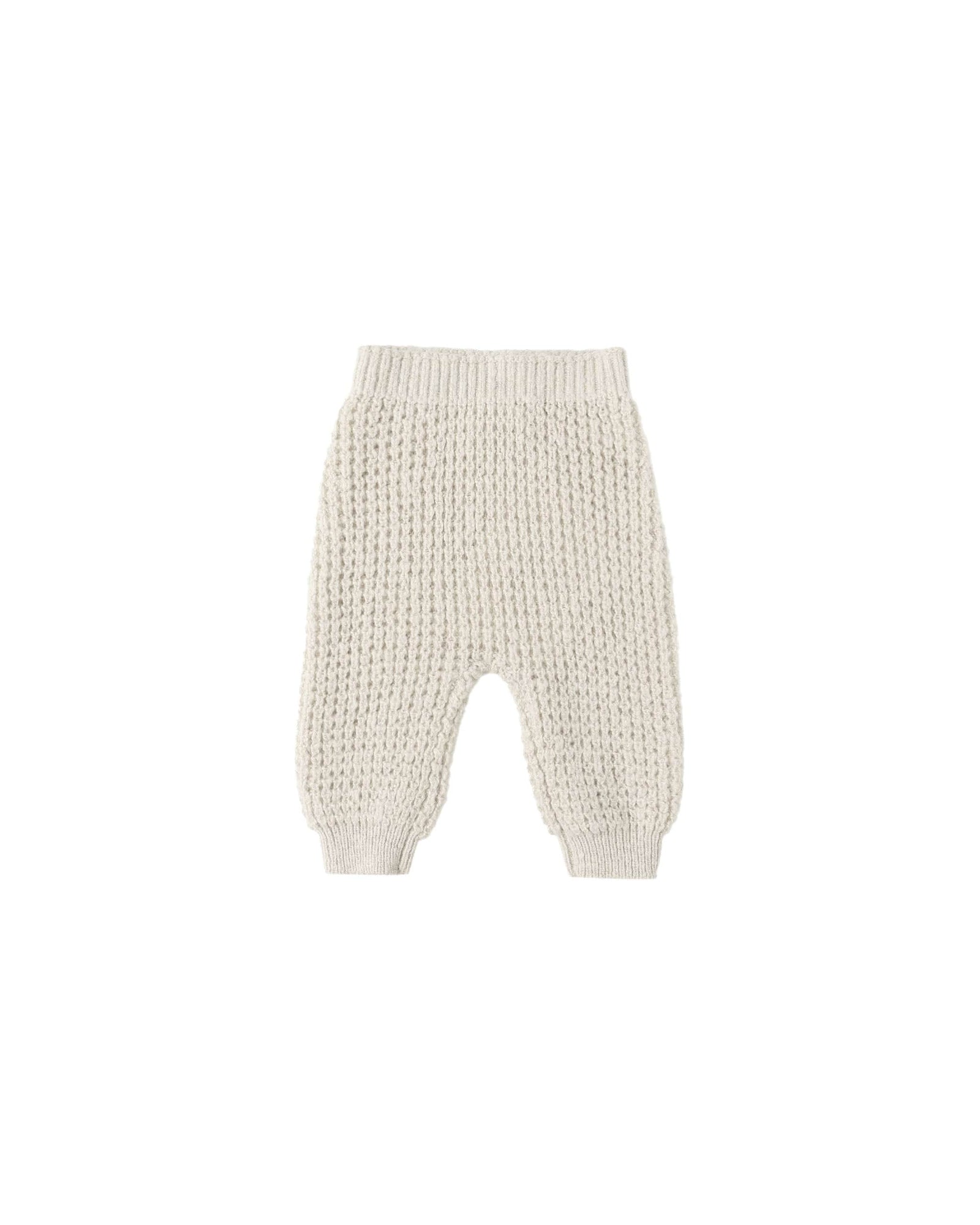 Quincy Mae Baby Chunky Knit Pant - Natural