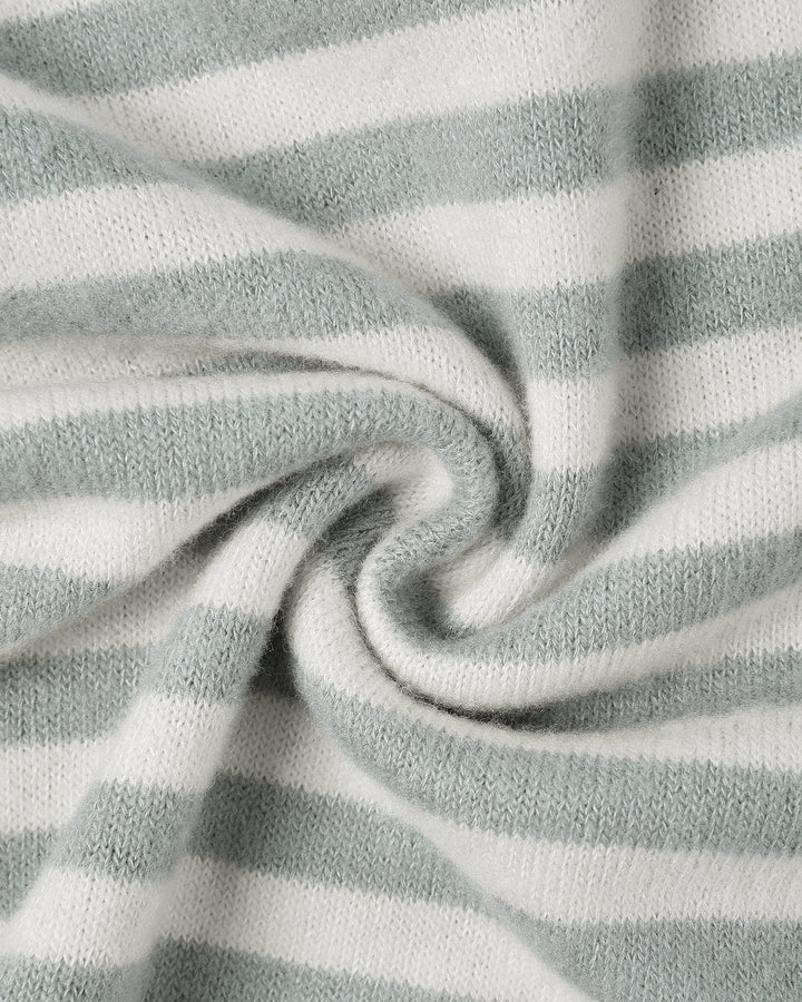 Quincy Mae Baby Cozy Set - Blue Stripe