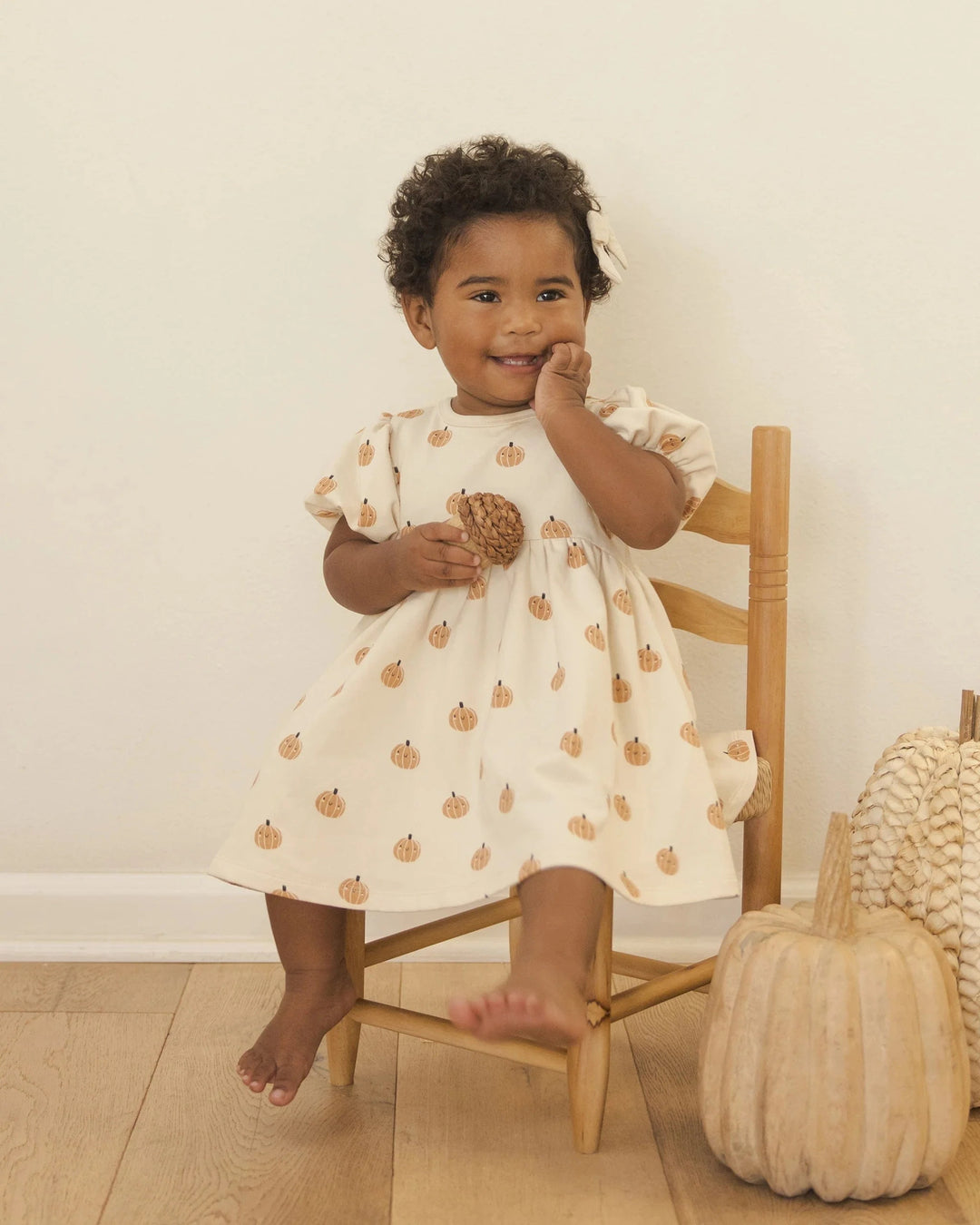 Quincy Mae Baby Darla Dress - Smiley Pumpkins