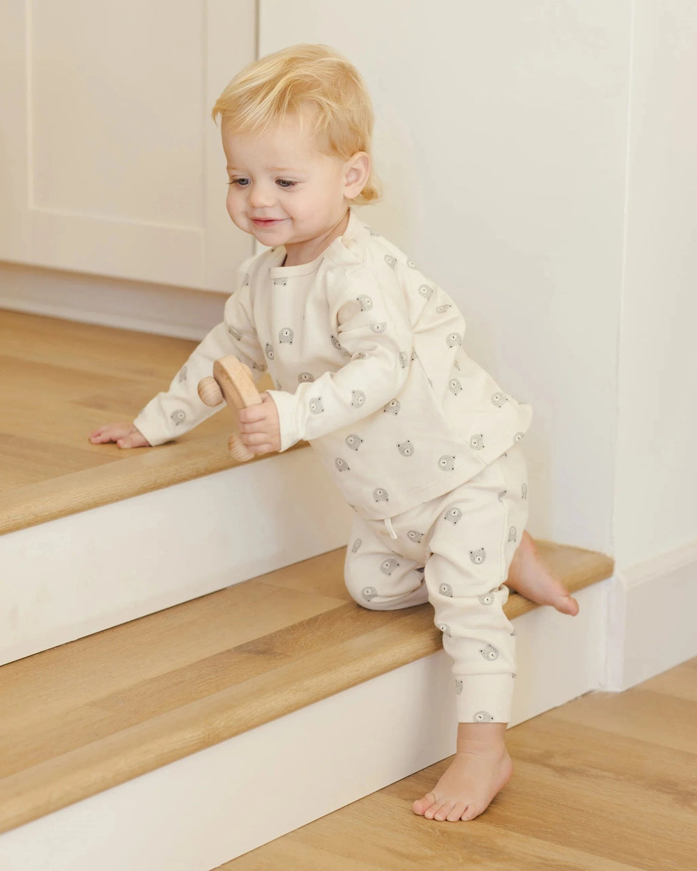Quincy Mae Baby Drawstring Pant - Bears