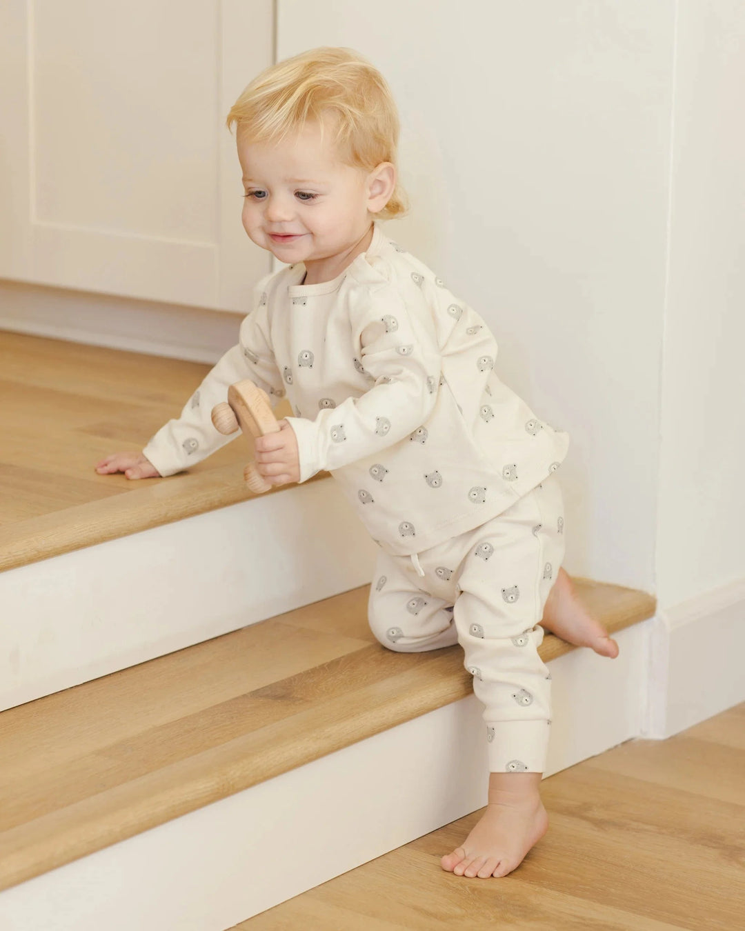 Quincy Mae Baby Drawstring Pant - Bears
