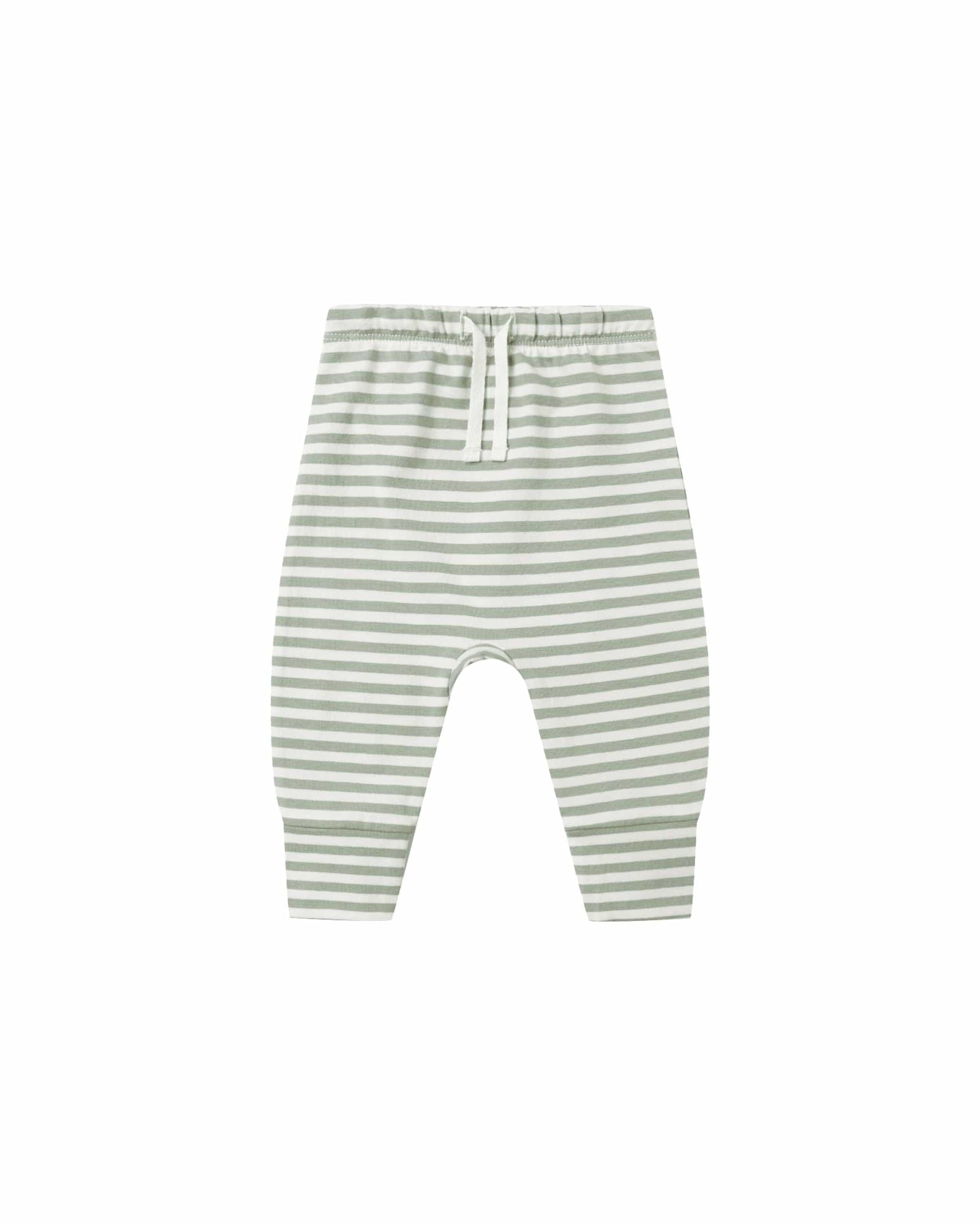 Quincy Mae Baby Drawstring Pant - Fern Stripe
