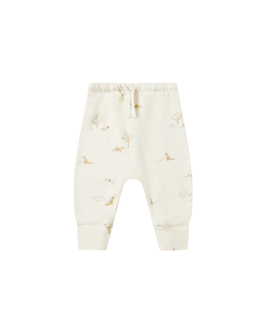 Quincy Mae Baby Drawstring Pant - Fox Land