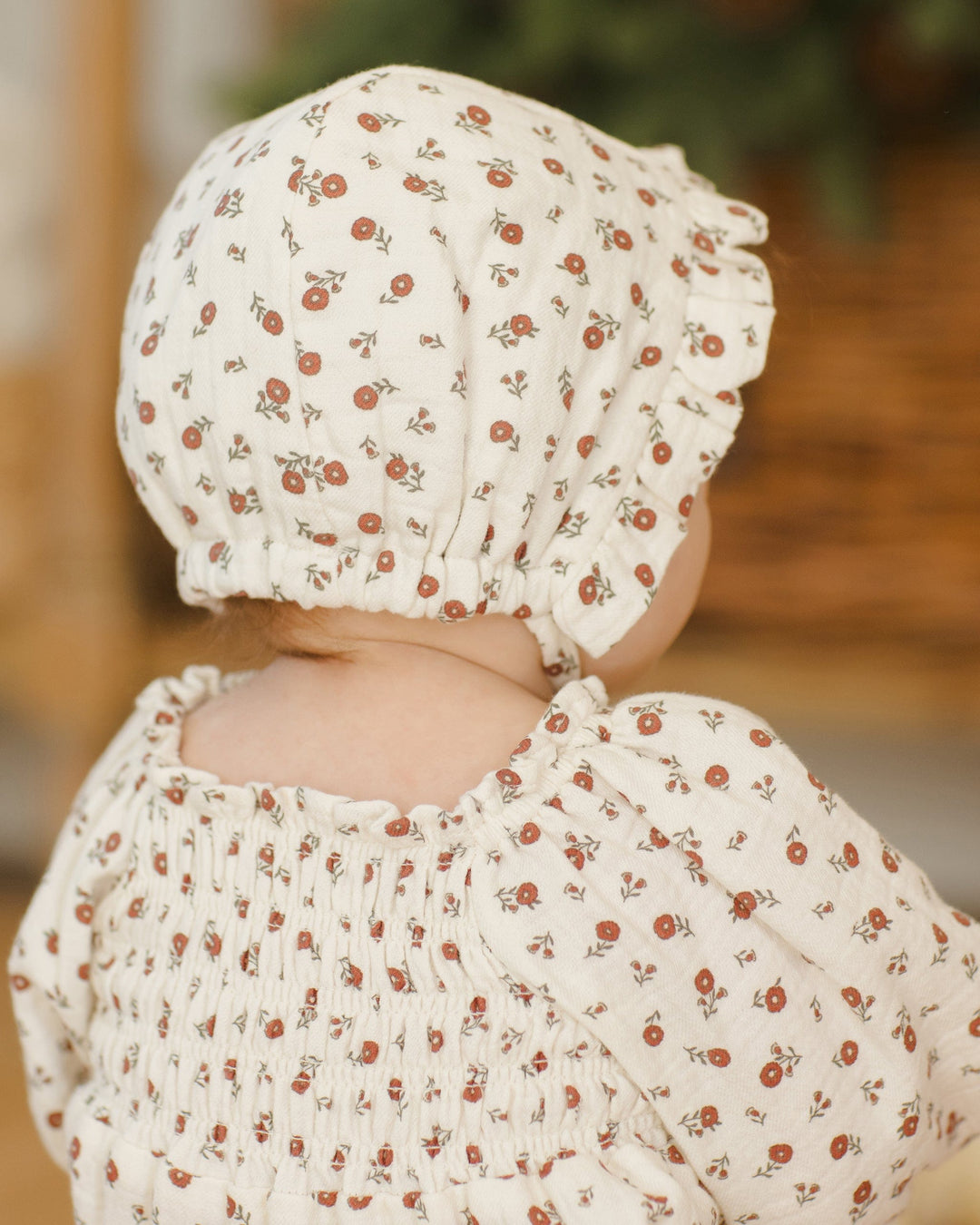 Quincy Mae Baby Eden Romper - Winter Ditsy