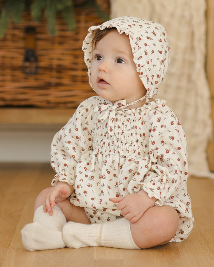Quincy Mae Baby Eden Romper - Winter Ditsy