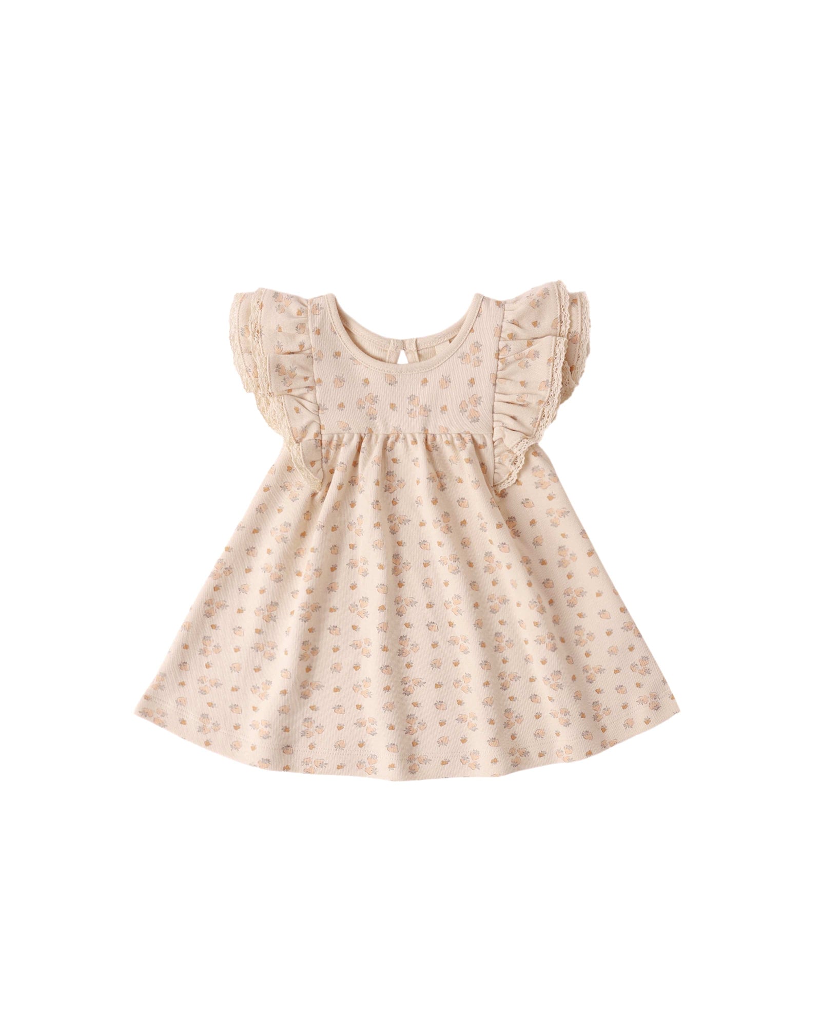 Quincy Mae Baby Flutter Dress Strawberries