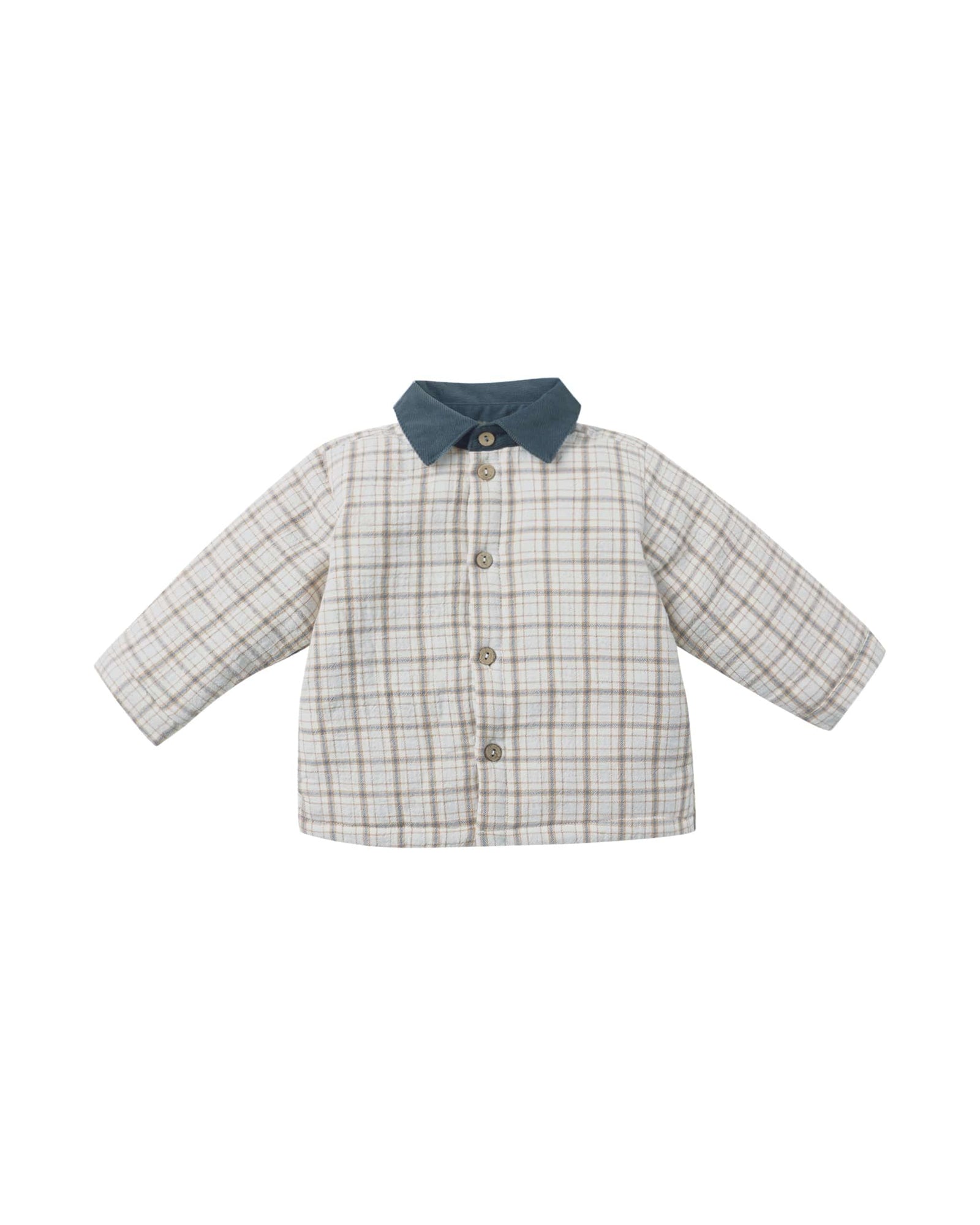 Quincy Mae Baby Ford Jacket - Blue Plaid
