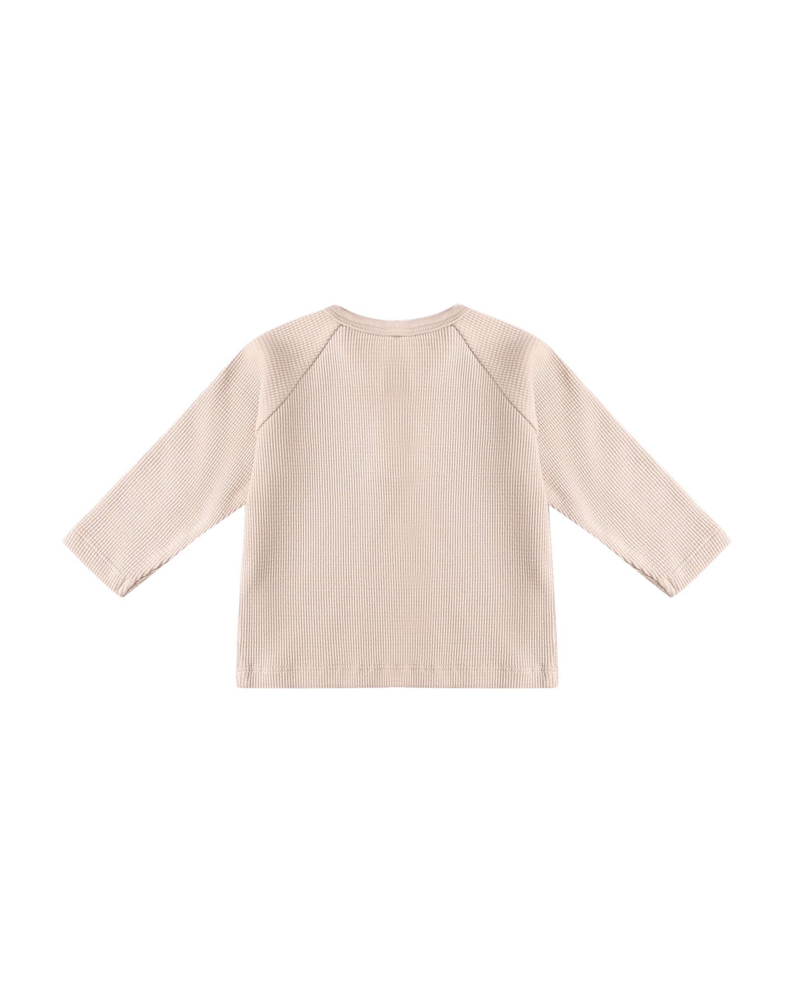 Quincy Mae Baby Henley Knit Top - Antique