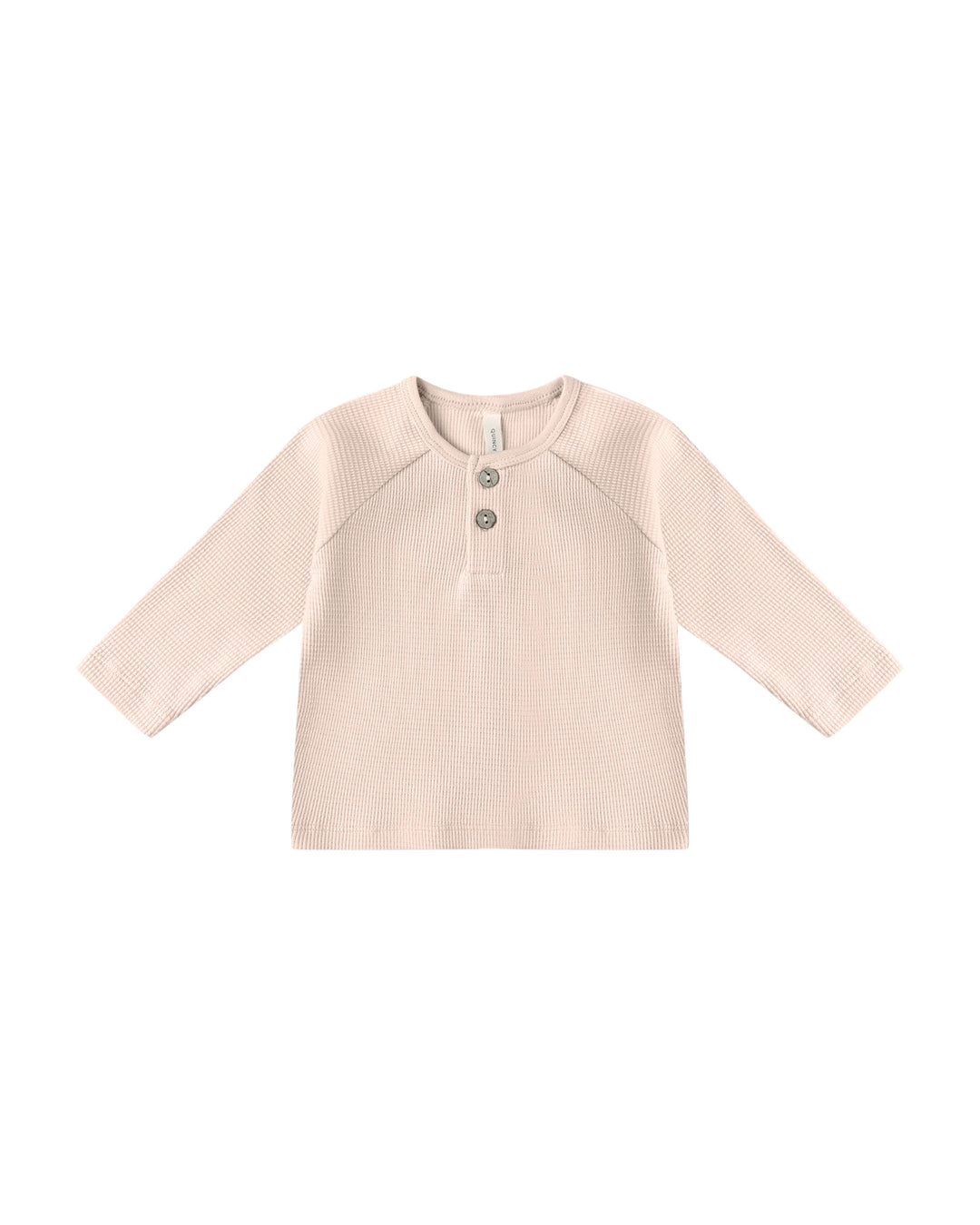 Quincy Mae Baby Henley Knit Top - Antique
