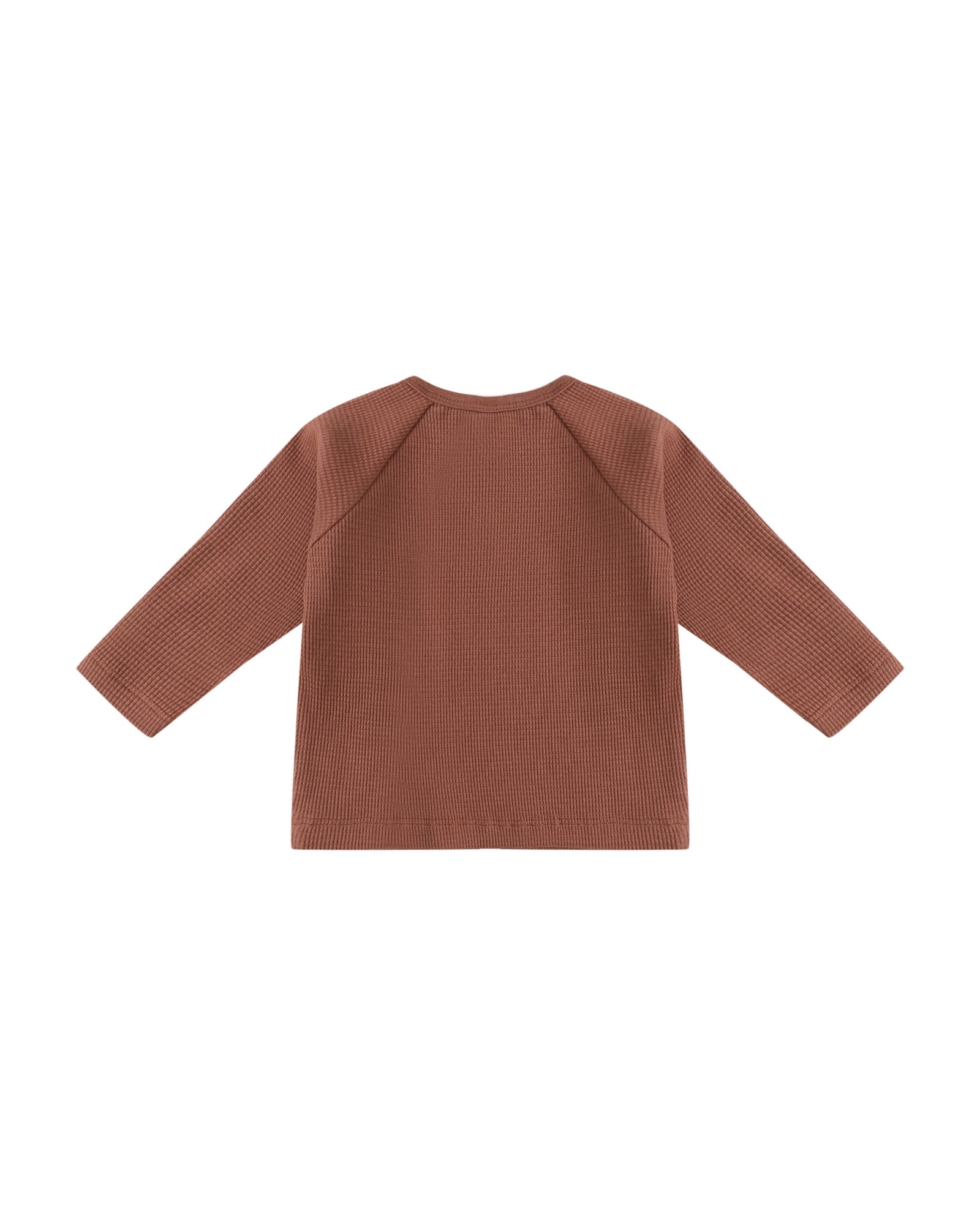 Quincy Mae Baby Henley Knit Top - Cranberry