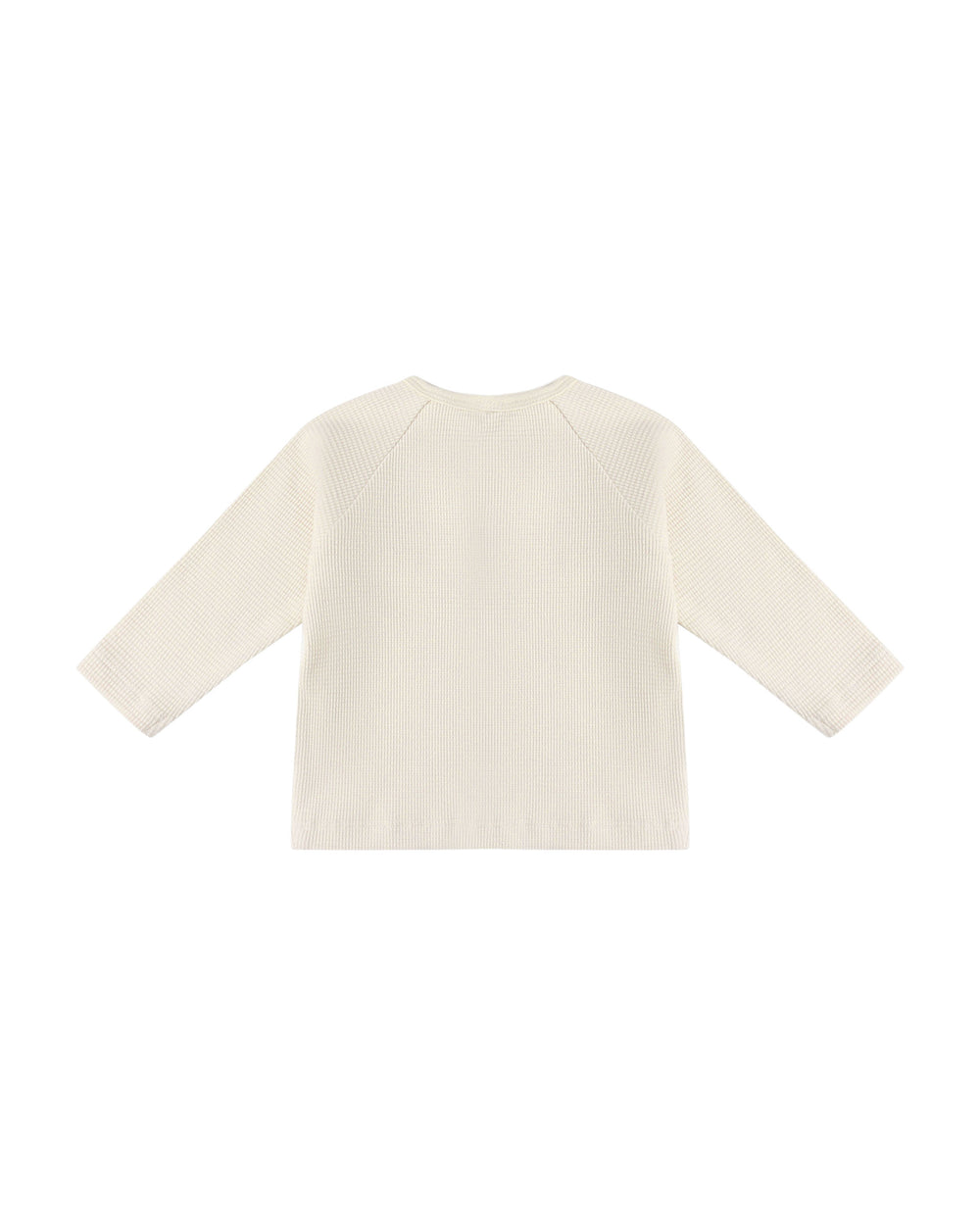 Quincy Mae Baby Henley Knit Top - Natural