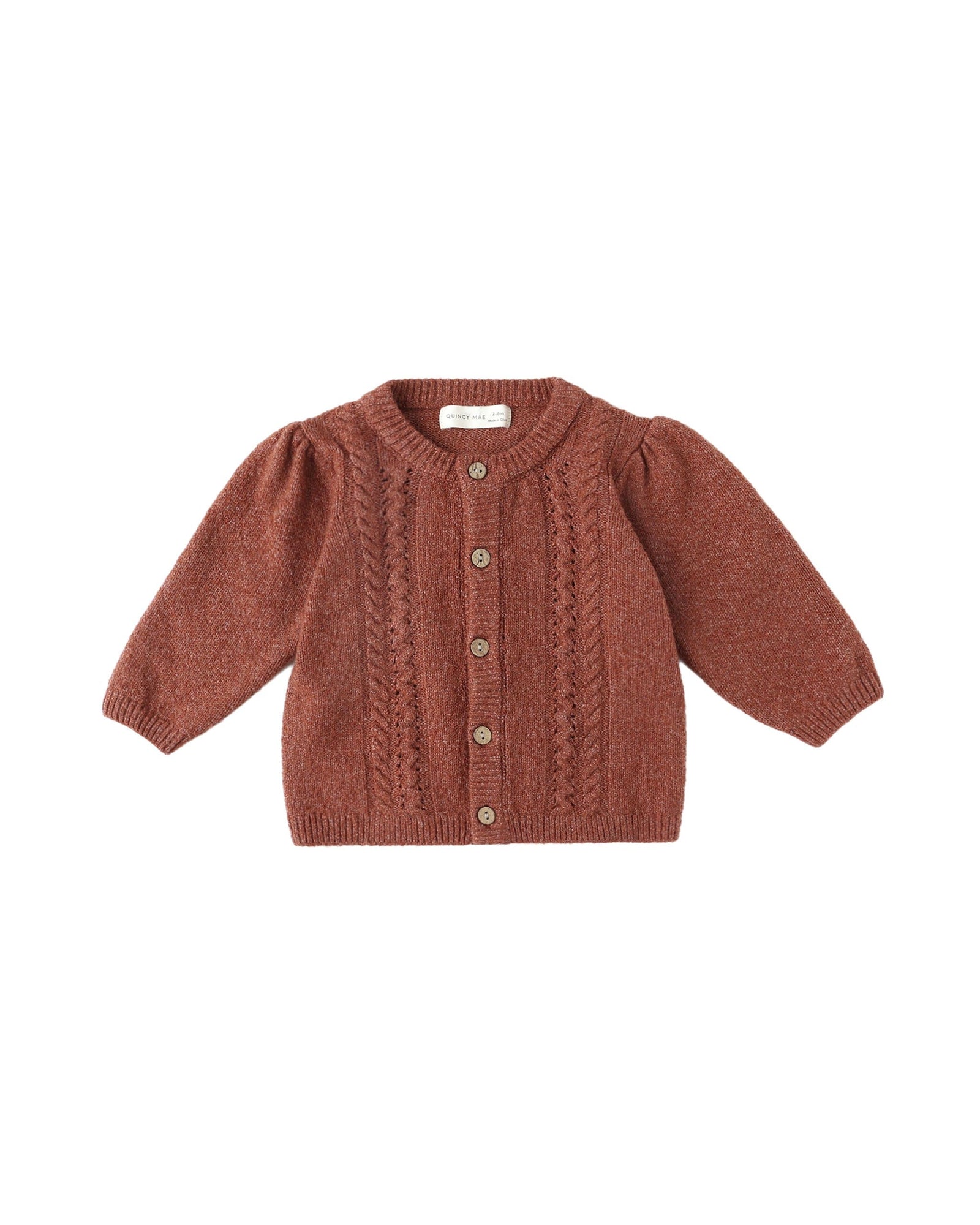 Quincy Mae Baby Holly Cardigan - Cranberry