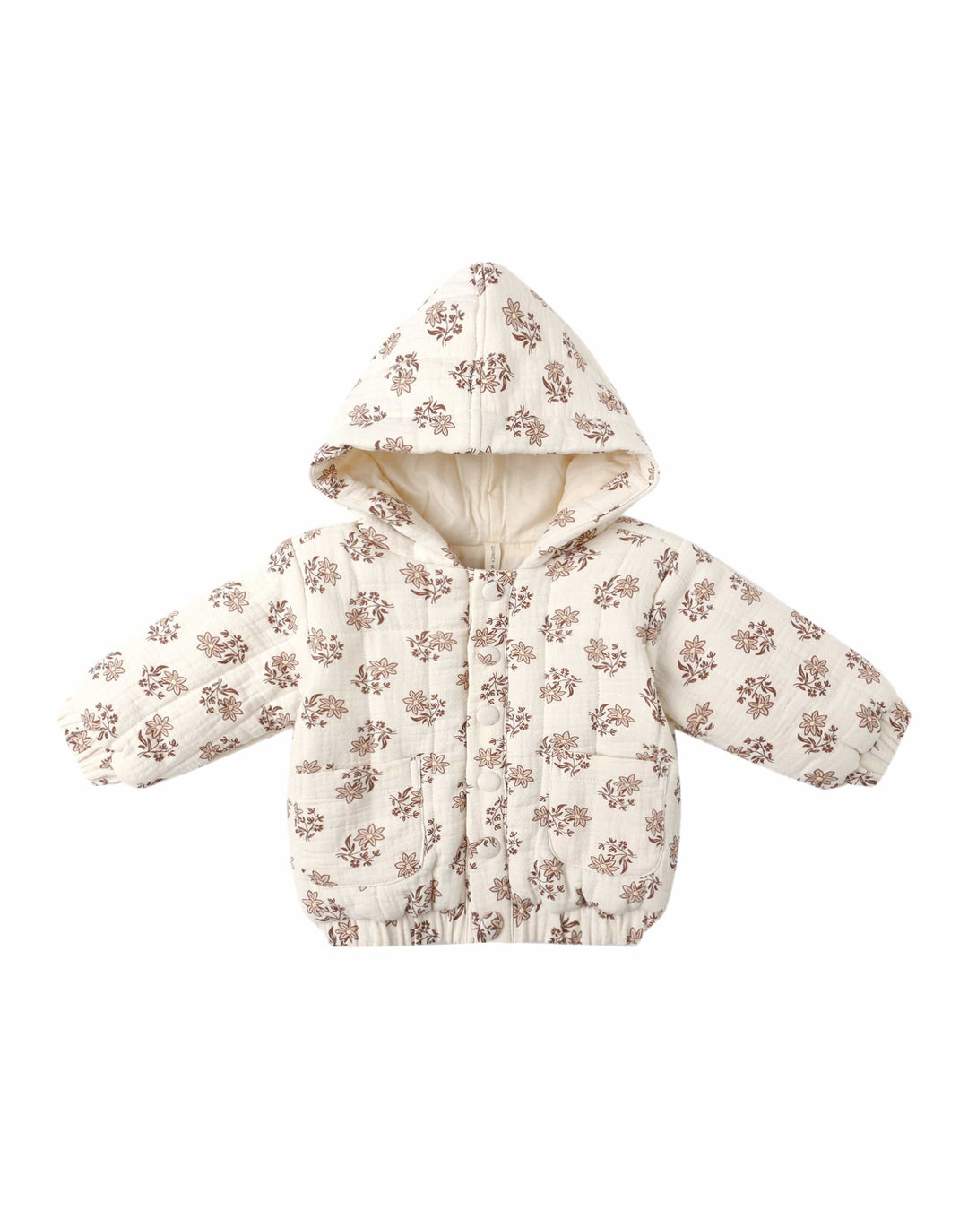 Quincy Mae Baby Hooded Woven Jacket - Daylily