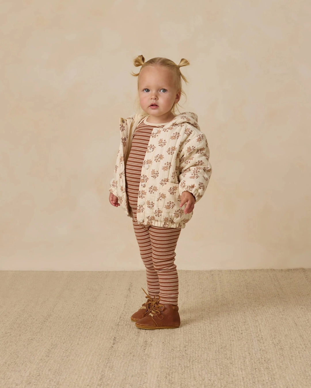 Quincy Mae Baby Hooded Woven Jacket - Daylily